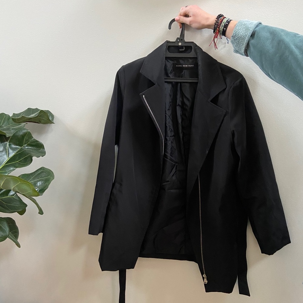 marc new york long blazer